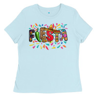 Baby Blue Fiesta Ladies Tee - RanaPortraitStore
