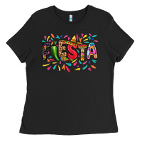 Black Fiesta Ladies Tee - RanaPortraitStore