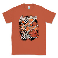 Copper checkered retro basketball Classic Tee - MaliasSmallBusiness