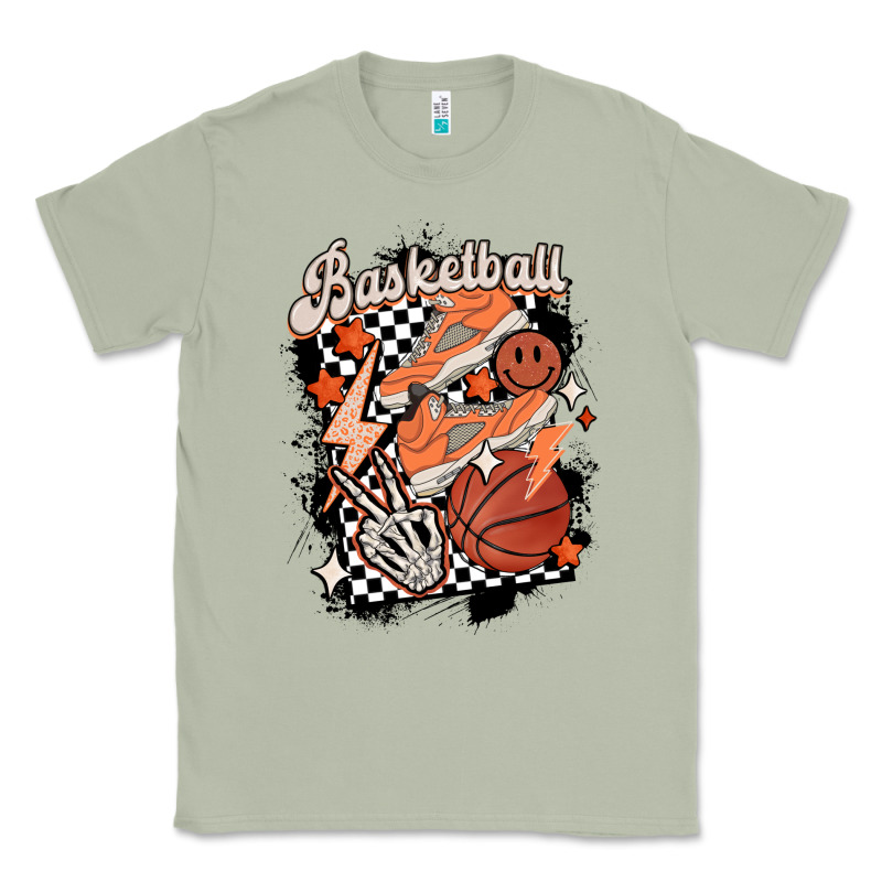 Checkered Retro Basketball Classic Tee by MaliasSmallBusiness | Teevron