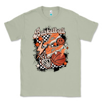 Matcha checkered retro basketball Classic Tee - MaliasSmallBusiness