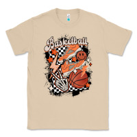 Mushroom checkered retro basketball Classic Tee - MaliasSmallBusiness