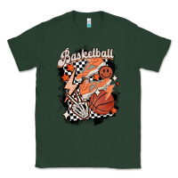 Sports Green checkered retro basketball Classic Tee - MaliasSmallBusiness