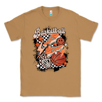 Toasted Coconut checkered retro basketball Classic Tee - MaliasSmallBusiness