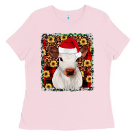 Bubblegum Pink heifer christmas Ladies Tee - JahusDesignShop
