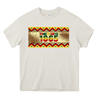 Cream juneteenth 1865 leopard licence plate template Heavy Core Tee - Artiststas