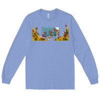 Colony Blue thankful nurse fall libbey glass Long Sleeve Tee - BundleAndBundleShop