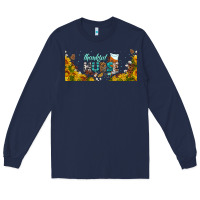 Navy thankful nurse fall libbey glass Long Sleeve Tee - BundleAndBundleShop