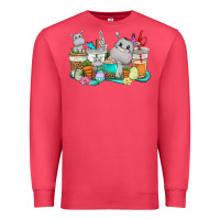 Cardinal Easter Hippopotamus coffee cups Easter Day Premium Sweatshirt - CowGirlArtShop