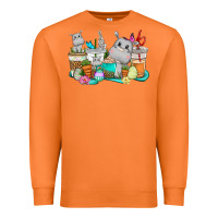 Carrot Easter Hippopotamus coffee cups Easter Day Premium Sweatshirt - CowGirlArtShop
