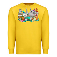 Lemon Easter Hippopotamus coffee cups Easter Day Premium Sweatshirt - CowGirlArtShop