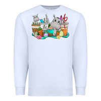 White Easter Hippopotamus coffee cups Easter Day Premium Sweatshirt - CowGirlArtShop