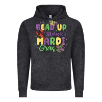 Vintage Black bead up bitches it's mardi gras Vintage Hoodie - MaliasSmallBusiness