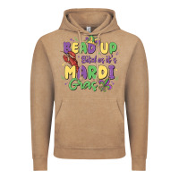Vintage Coffee bead up bitches it's mardi gras Vintage Hoodie - MaliasSmallBusiness