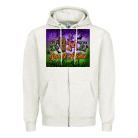 Oatmeal Heather Home sweet home Zipper Hoodie - NancyCooperArtShop