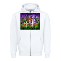 White Home sweet home Zipper Hoodie - NancyCooperArtShop