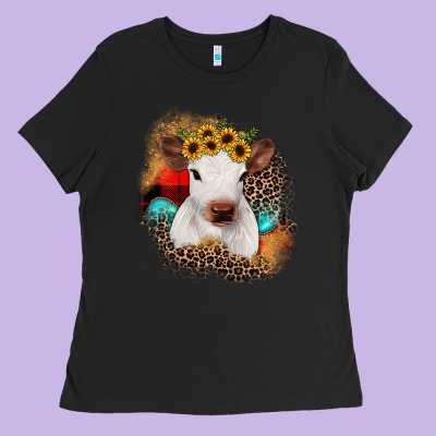 Christmas Heifer Ladies Tee Designed By Jahusdesignshop