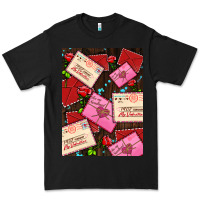 Black love letters with roses  air Premium Tee - AdoDesignShop