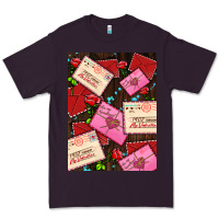 Plum love letters with roses  air Premium Tee - AdoDesignShop
