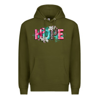 Army Green hope cancer awareness Premium Hoodie - CowGirlArtShop