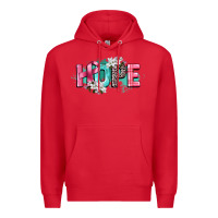 Red hope cancer awareness Premium Hoodie - CowGirlArtShop