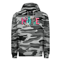Slate Camo hope cancer awareness Premium Hoodie - CowGirlArtShop