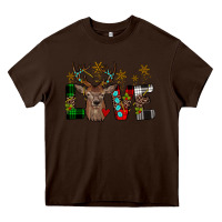 Chocolate Brown love christmas Heavy Core Tee - JahusDesignShop