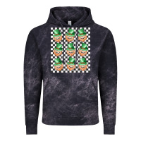 Cloud Black boujee checker board leprechaun Vintage Hoodie - MaliasSmallBusiness