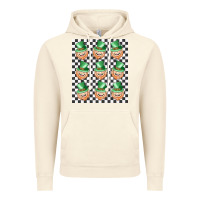 Vintage Artic boujee checker board leprechaun Vintage Hoodie - MaliasSmallBusiness