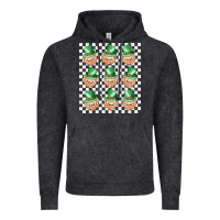 Vintage Black boujee checker board leprechaun Vintage Hoodie - MaliasSmallBusiness