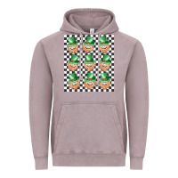 Vintage Zinc boujee checker board leprechaun Vintage Hoodie - MaliasSmallBusiness