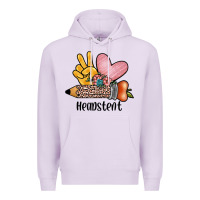 Lilac peace love headstent Premium Hoodie - JahusDesignShop