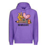 Purple peace love headstent Premium Hoodie - JahusDesignShop