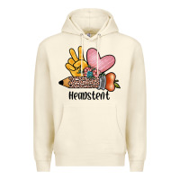 Sandshell peace love headstent Premium Hoodie - JahusDesignShop
