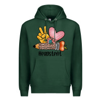 Sports Green peace love headstent Premium Hoodie - JahusDesignShop