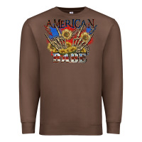 Chestnut American babe 4th of july Premium Sweatshirt - CowGirlArtShop
