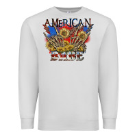 Dove Grey American babe 4th of july Premium Sweatshirt - CowGirlArtShop