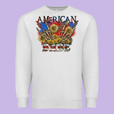 American Babe 4th Of July Premium Sweatshirt Designed By Cowgirlartshop