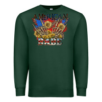 Sports Green American babe 4th of july Premium Sweatshirt - CowGirlArtShop