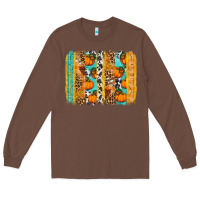 Chestnut fall pumpkin brushstroke Long Sleeve Tee - BundleAndBundleShop