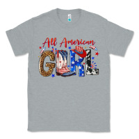 Heather Grey all american girl Classic Tee - NancyCooperArtShop