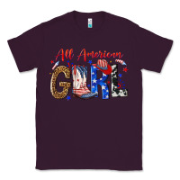 Plum all american girl Classic Tee - NancyCooperArtShop