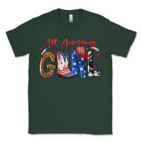 Sports Green all american girl Classic Tee - NancyCooperArtShop