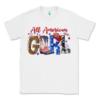 White all american girl Classic Tee - NancyCooperArtShop