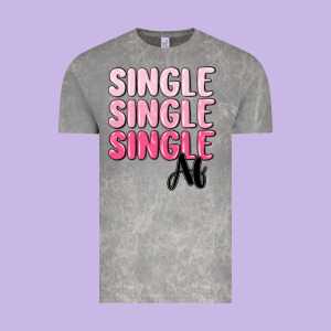 Single Af Vintage Tee Designed By Maliassmallbusiness