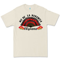 Me De La Herencia Hispana Hand Fan Premium Tee | Teevron