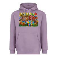 Lavender Mama bear Autism Heavyweight Hoodie - CowGirlArtShop