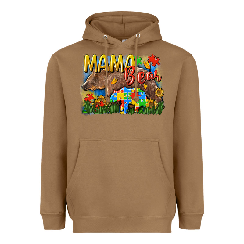 Mama Bear Autism Heavyweight Hoodie by CowGirlArtShop | Teevron