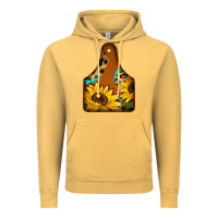 Vintage Mustard cowtag Vintage Hoodie - Jasminsmagicworld