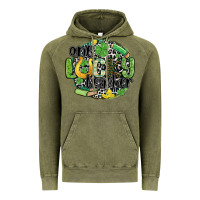 Vintage Olive one lucky teacher Vintage Hoodie - MaliasSmallBusiness